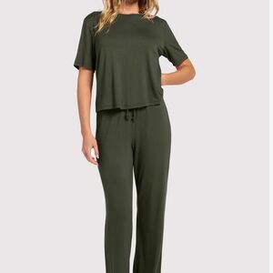 nuuds Olive Green Pajama Set